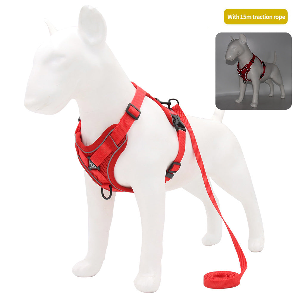 Reflective Dog Harness & Leash Set