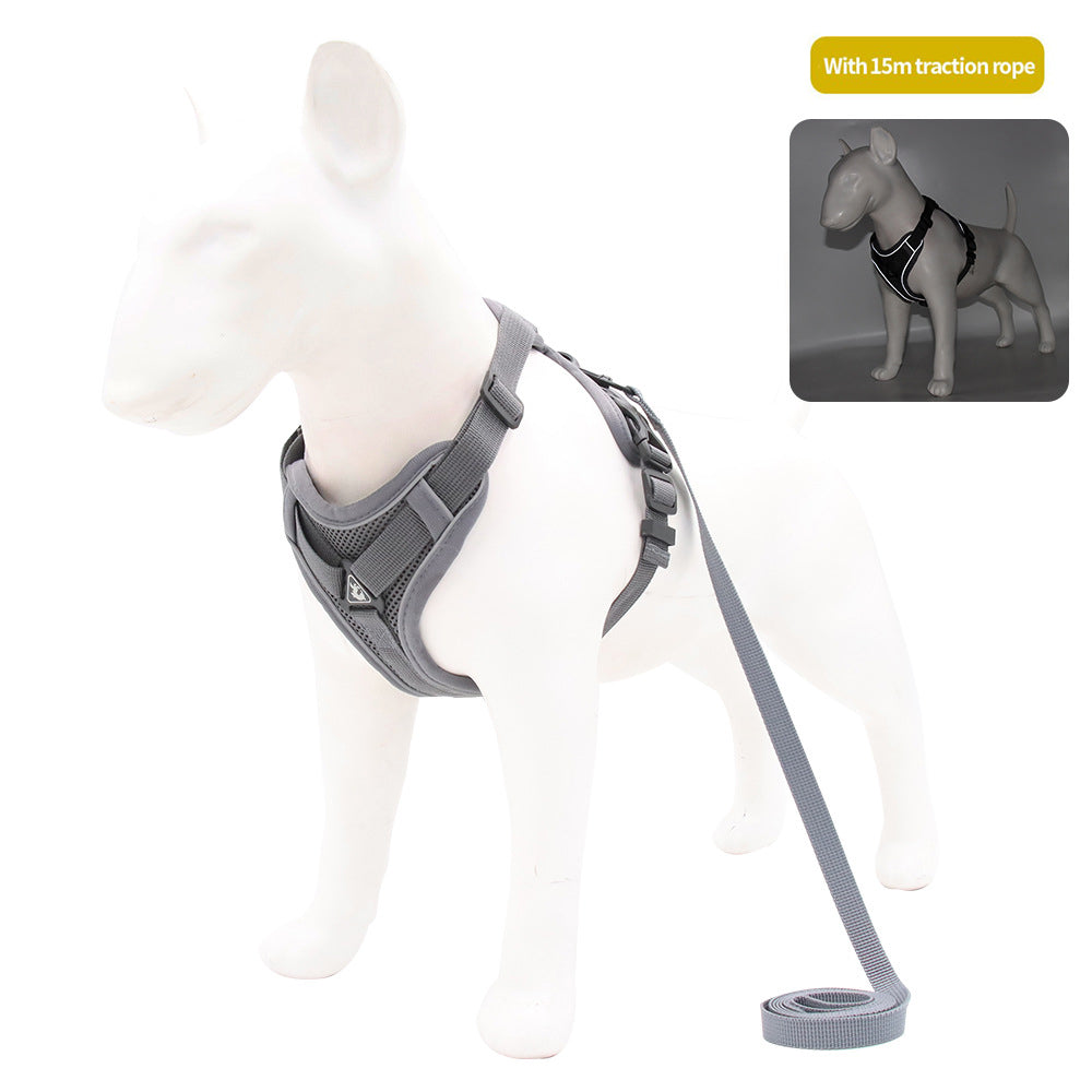Reflective Dog Harness & Leash Set