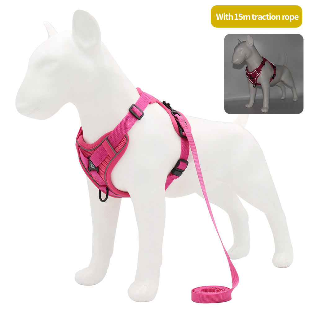 Reflective Dog Harness & Leash Set